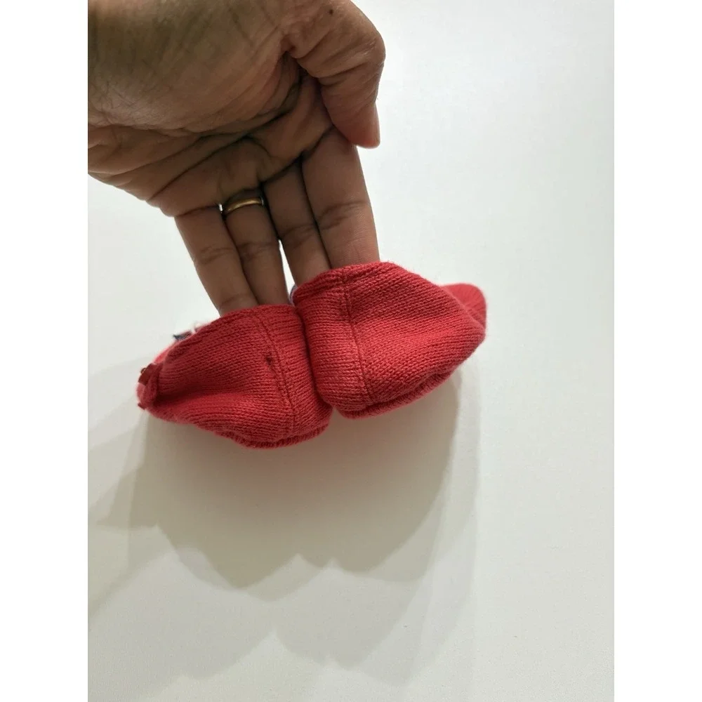 NWT Janie & Jack 6-9 Months Red Floral Fabric‎ Booties